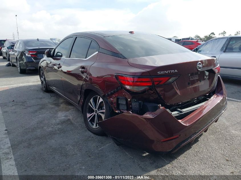 2022 NISSAN SENTRA SV VIN: 3N1AB8CV3NY236985