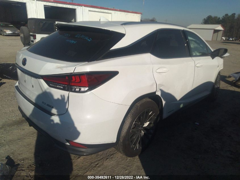 2022 LEXUS RX RX 450H F SPORT HANDLING VIN: 2T2YGMDA5NC074984