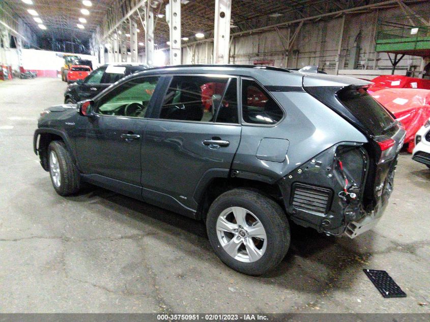 2021 TOYOTA RAV4 HYBRID XLE VIN: JTMRWRFV8MD126456