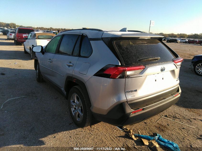 2022 TOYOTA RAV4 HYBRID XLE VIN: JTMRWRFV1ND570229