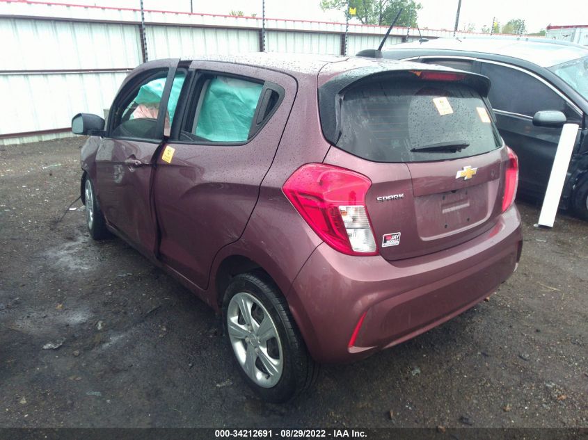 2020 CHEVROLET SPARK LS VIN: KL8CB6SA6LC424620