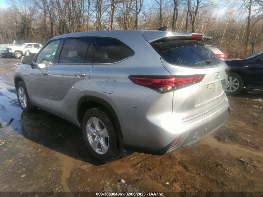2022 TOYOTA HIGHLANDER LE VIN: 5TDBZRBH3NS213275