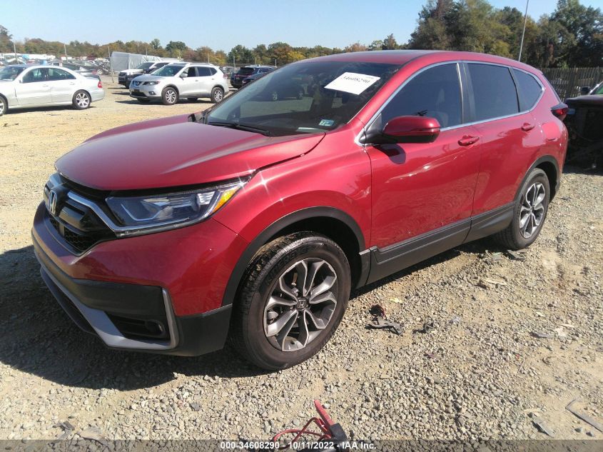 2022 HONDA CR-V EX-L VIN: 2HKRW2H81NH605604