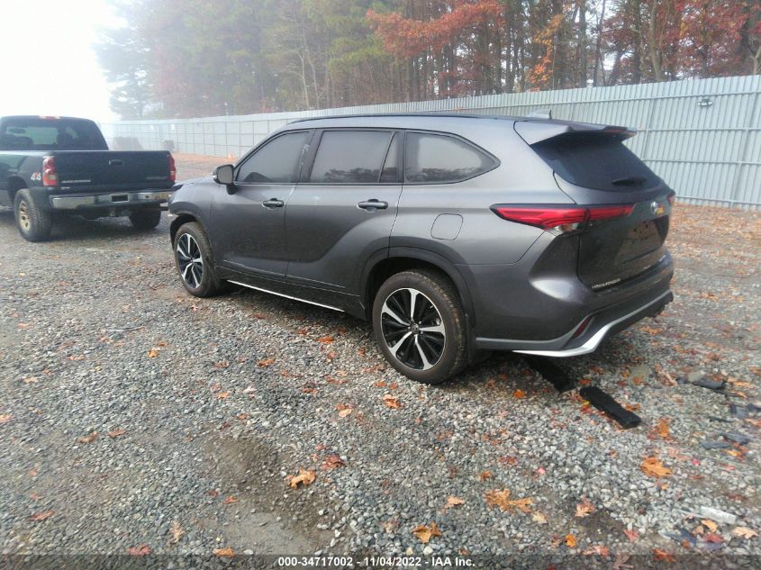 2021 TOYOTA HIGHLANDER XSE VIN: 5TDLZRBHXMS114181