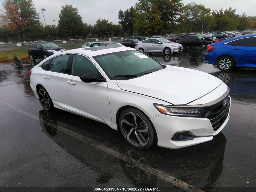 2021 HONDA ACCORD SEDAN SPORT VIN: 1HGCV2F31MA020805