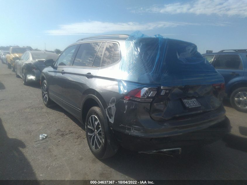 2021 VOLKSWAGEN TIGUAN S VIN: 3VV1B7AX0MM076633