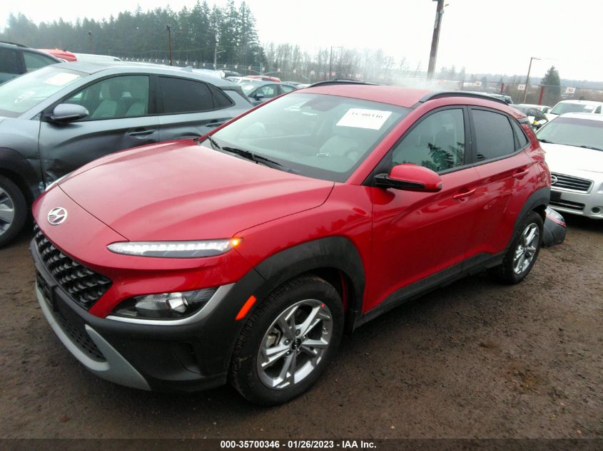 2022 HYUNDAI KONA SEL VIN: KM8K6CABXNU866602