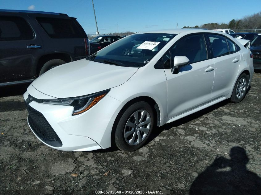 2022 TOYOTA COROLLA LE VIN: 5YFEPMAE0NP280955
