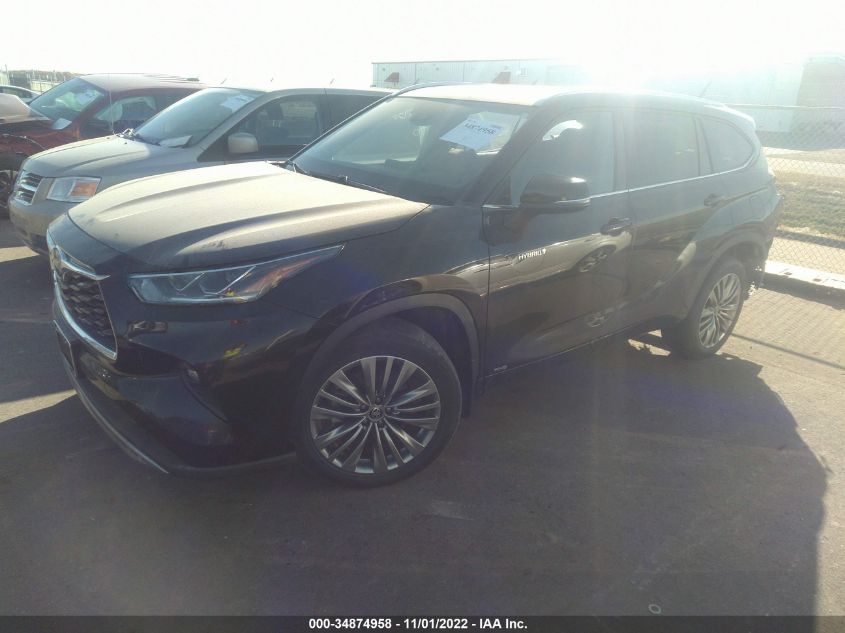 2021 TOYOTA HIGHLANDER HYBRID PLATINUM VIN: 5TDEBRCH6MS021332