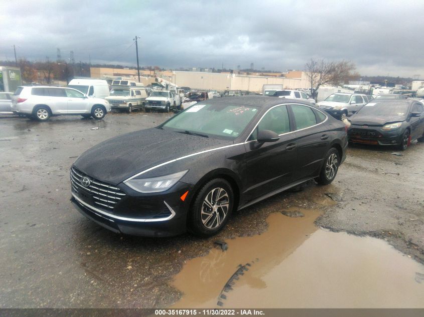 2022 HYUNDAI SONATA HYBRID BLUE VIN: KMHL24JJ6NA043342
