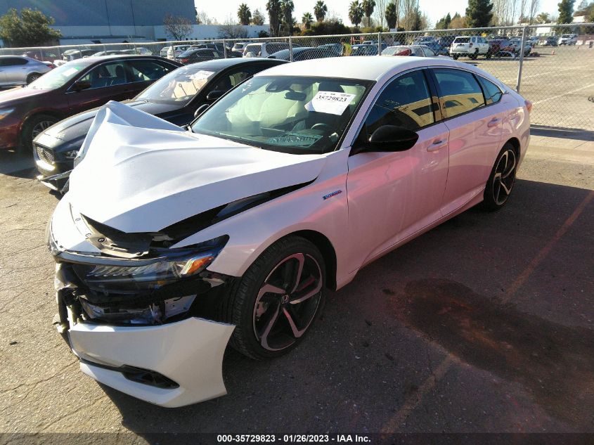 2022 HONDA ACCORD HYBRID SPORT VIN: 1HGCV3F24NA012549