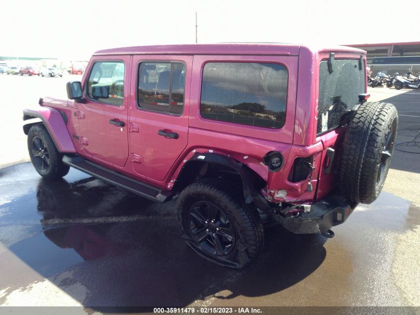 2022 JEEP WRANGLER UNLIMITED SAHARA ALTITUDE VIN: 1C4HJXEN3NW121199