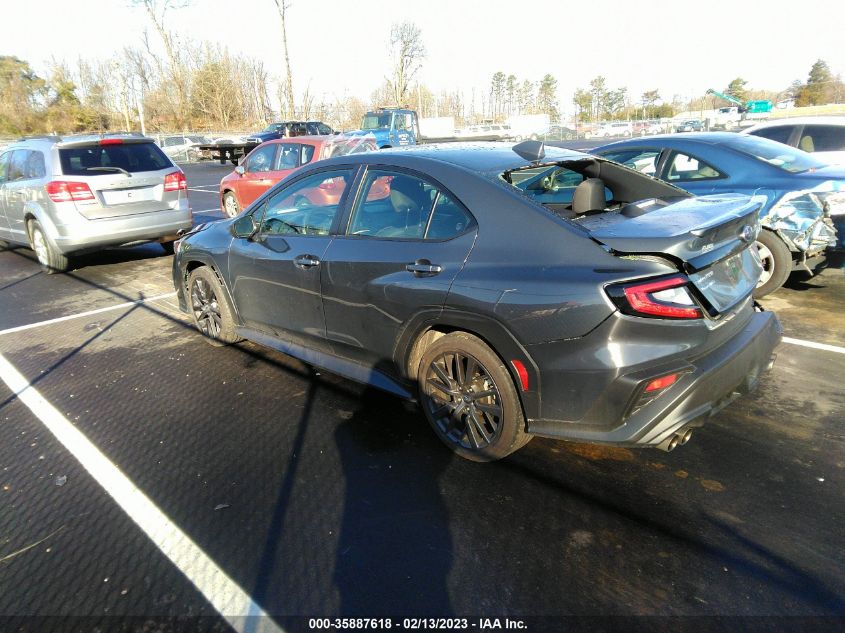 2022 SUBARU WRX PREMIUM VIN: JF1VBAF66N9003835