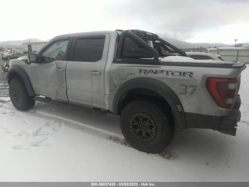 2022 FORD F-150 RAPTOR VIN: 1FTFW1RGXNFC26503