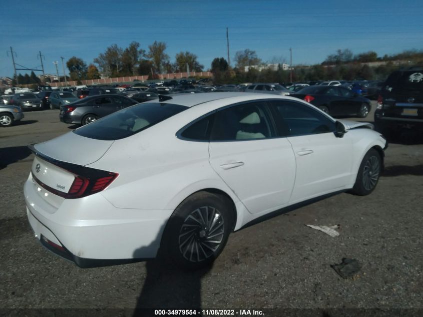 2022 HYUNDAI SONATA HYBRID SEL VIN: KMHL34JJXNA051926