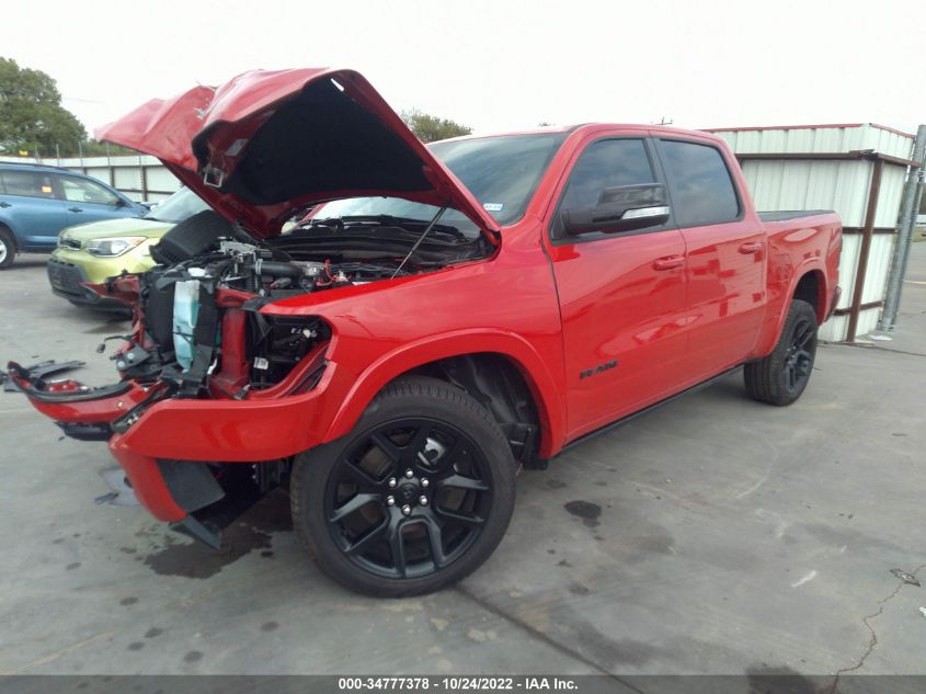 2022 RAM 1500 LARAMIE VIN: 1C6SRFJT9NN175813