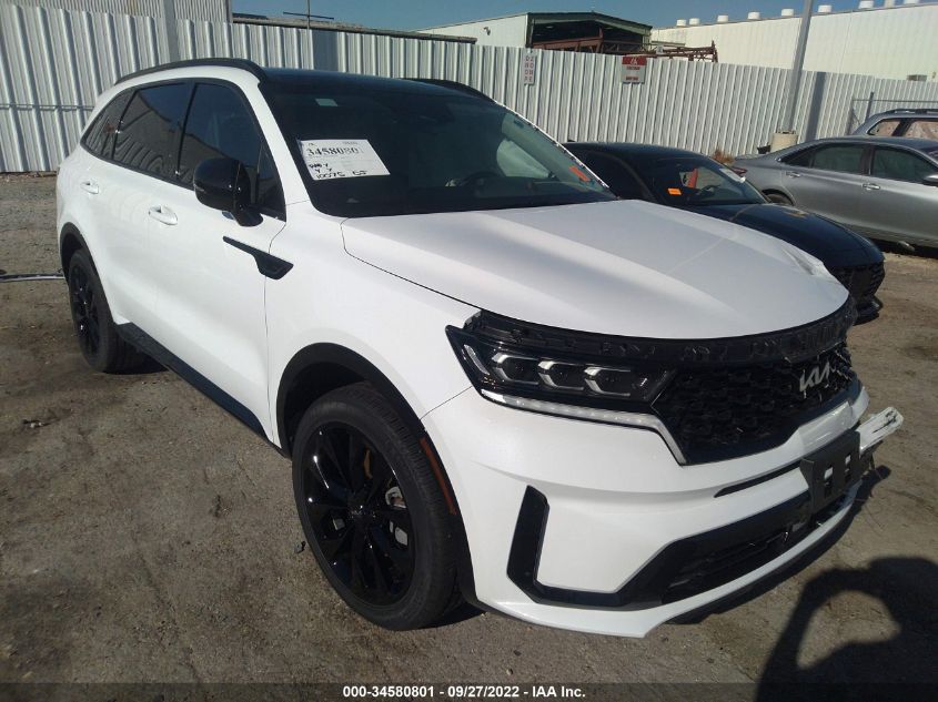 2022 KIA SORENTO SX VIN: 5XYRK4LF7NG100350