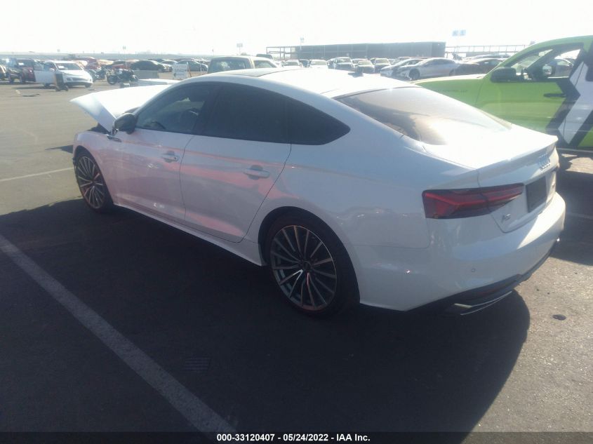 2022 AUDI A5 SPORTBACK PREMIUM PLUS VIN: WAUCBCF57NA005139