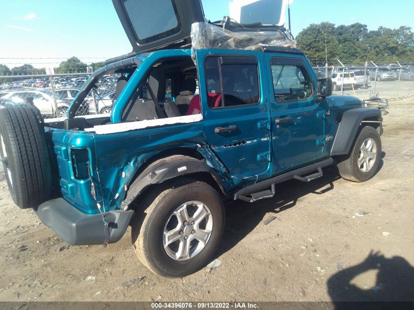 2020 JEEP WRANGLER UNLIMITED SPORT S VIN: 1C4HJXDG5LW201362