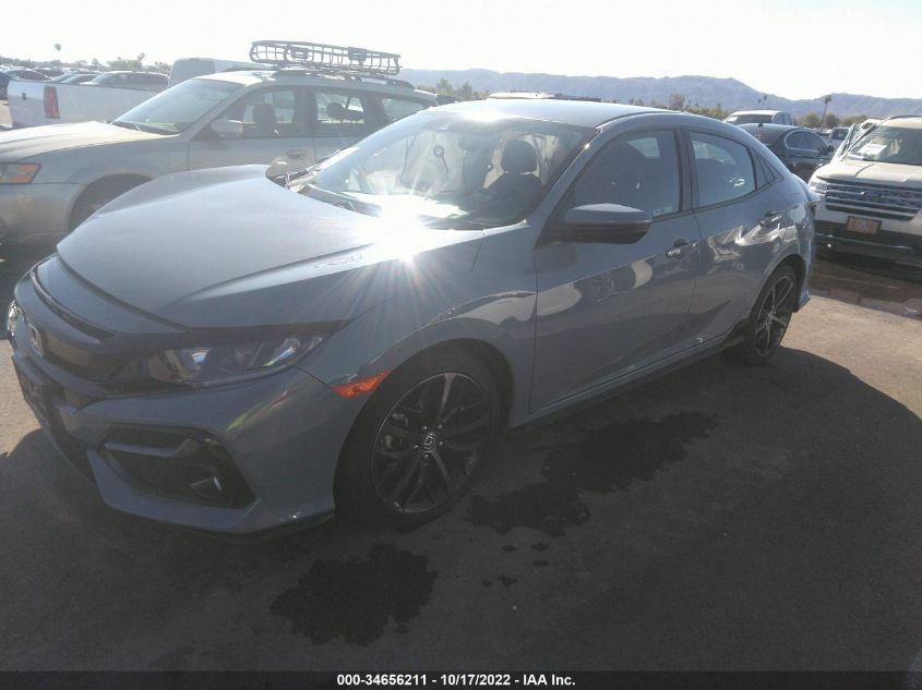 2021 HONDA CIVIC HATCHBACK SPORT VIN: SHHFK7H42MU419994
