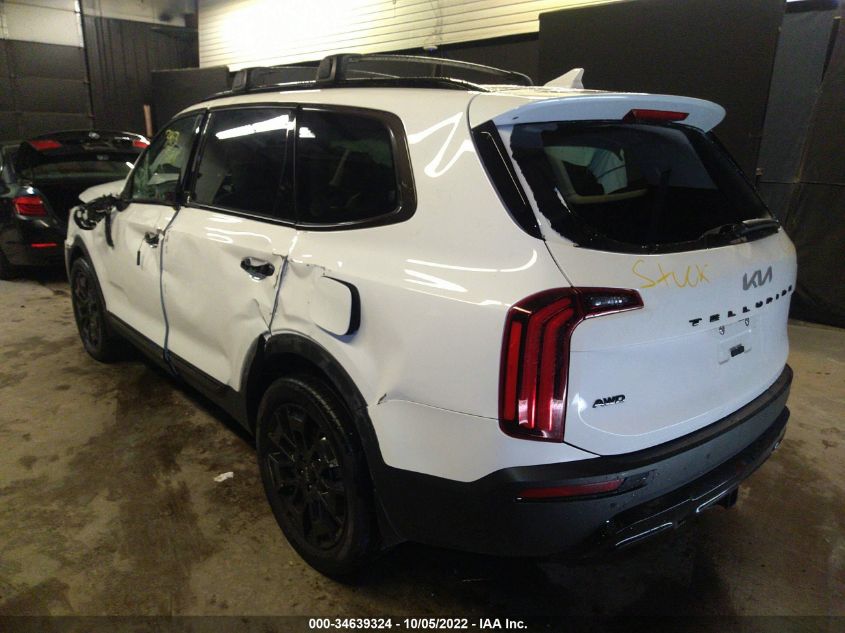 2022 KIA TELLURIDE EX VIN: 5XYP3DHCXNG275940