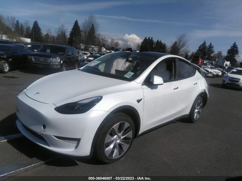 2023 TESLA MODEL Y LONG RANGE VIN: 7SAYGDEE2PF661134
