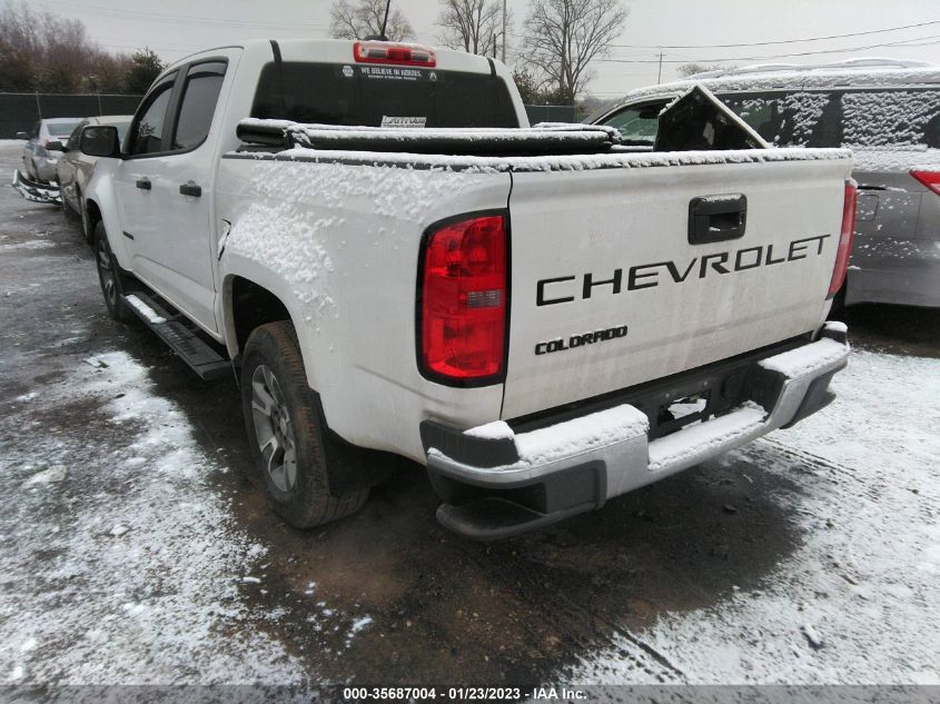 2021 CHEVROLET COLORADO 2WD WORK TRUCK VIN: 1GCGSBEA8M1109165