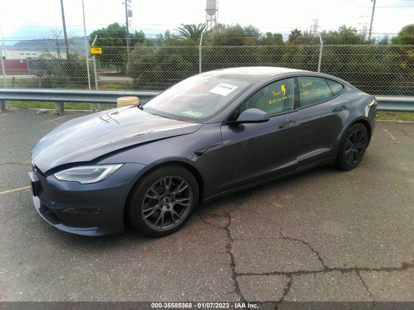 2022 TESLA MODEL S VIN: 5YJSA1E52NF465176