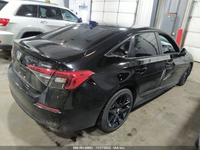2022 HONDA CIVIC SEDAN SPORT VIN: 2HGFE2F52NH570371