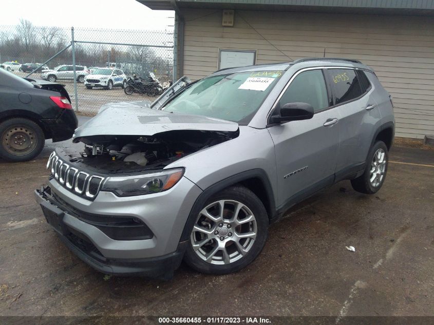 2022 JEEP COMPASS LATITUDE LUX VIN: 3C4NJDFB6NT169632