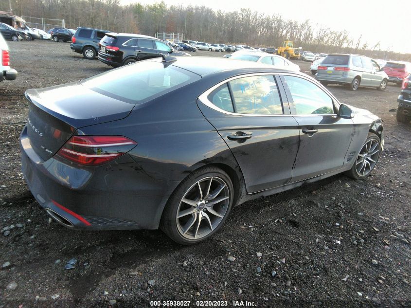 2022 GENESIS G70 3.3T VIN: KMTG54TE1NU081896