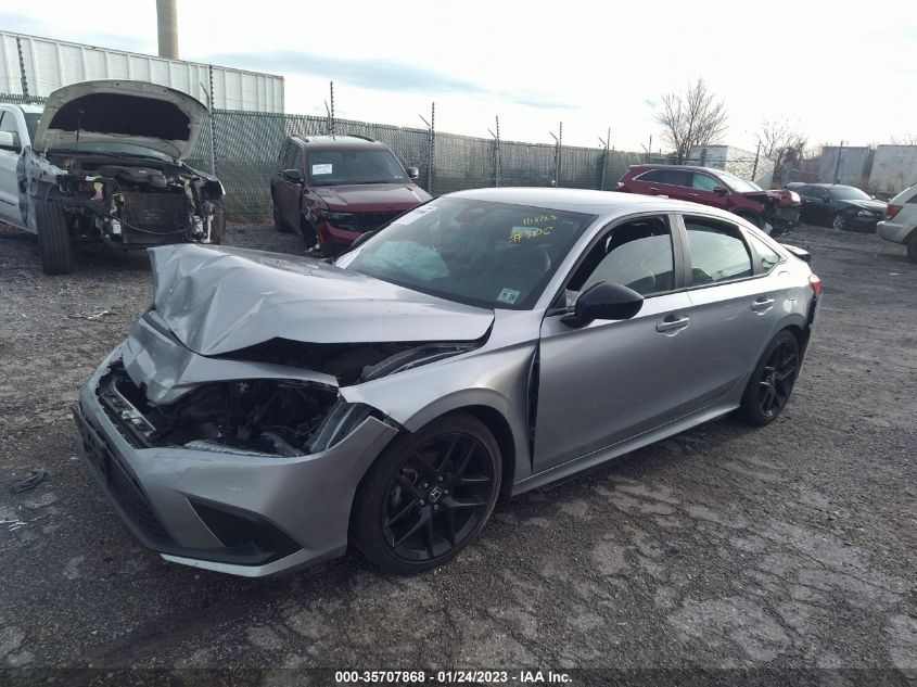 2022 HONDA CIVIC SEDAN SPORT VIN: 2HGFE2F58NH530134