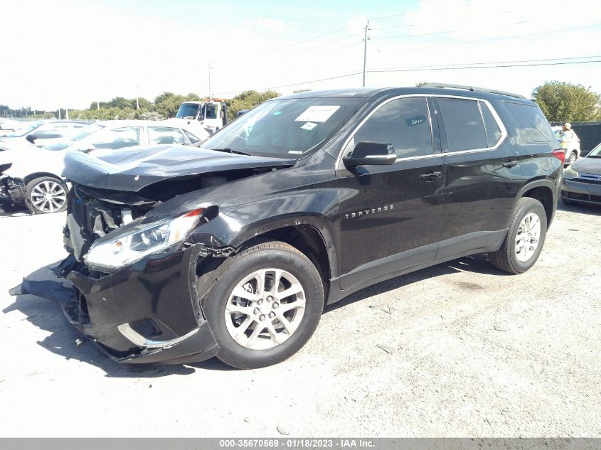 2021 CHEVROLET TRAVERSE LT CLOTH VIN: 1GNERGKW0MJ236726