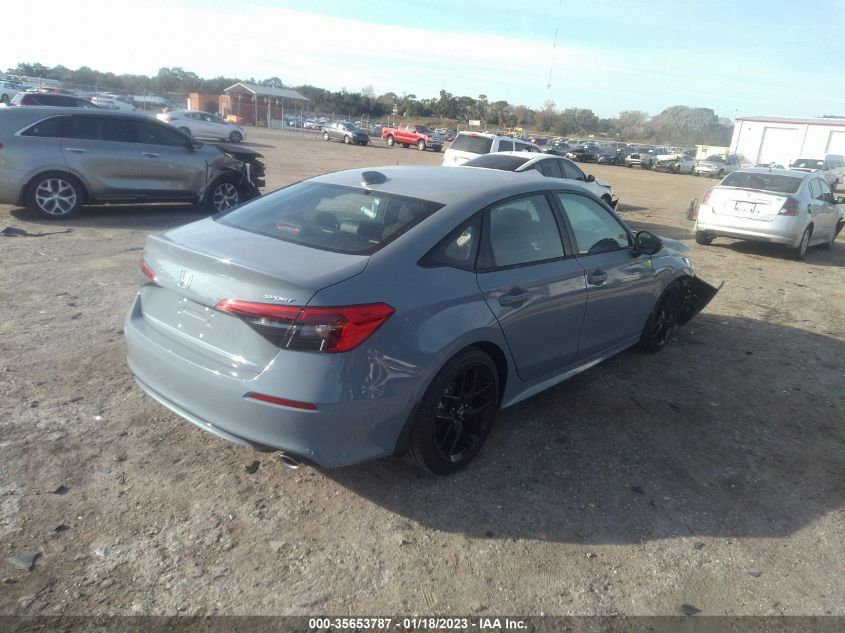 2022 HONDA CIVIC SEDAN SPORT VIN: 2HGFE2F57NH609553