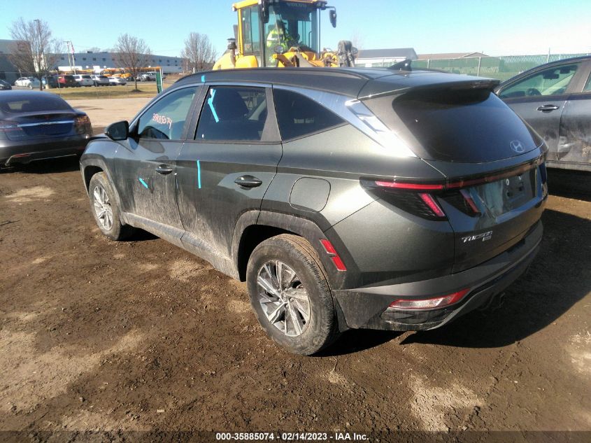 2022 HYUNDAI TUCSON HYBRID BLUE VIN: KM8JBCA14NU052475