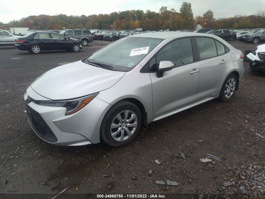 2021 TOYOTA COROLLA LE VIN: 5YFEPMAE4MP172854