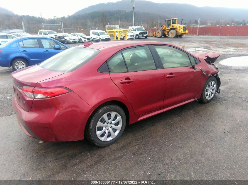 2022 TOYOTA COROLLA LE VIN: JTDEPMAE1NJ230571