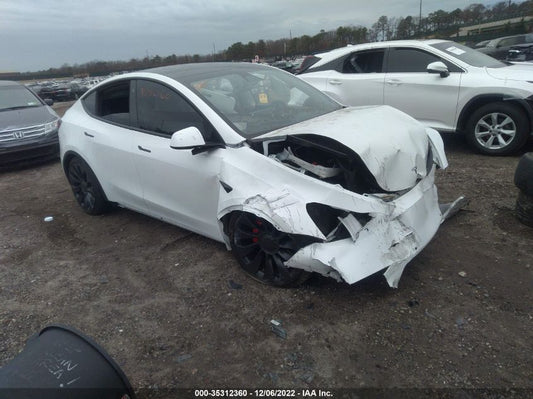 2022 TESLA MODEL Y PERFORMANCE VIN: 7SAYGDEF8NF376881