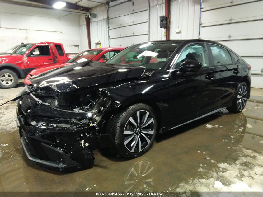 2022 HONDA CIVIC HATCHBACK EX-L VIN: 19XFL1H70NE002161