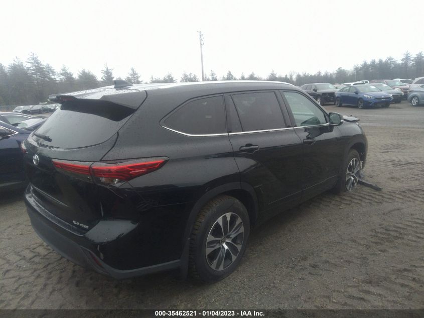 2020 TOYOTA HIGHLANDER XLE VIN: 5TDGZRBH3LS055670
