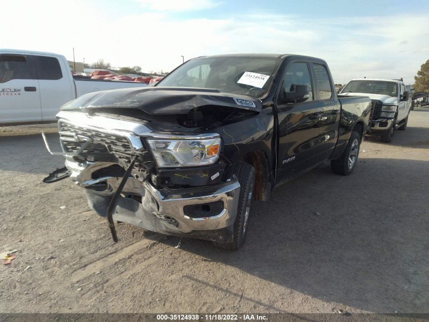 2022 RAM 1500 LONE STAR VIN: 1C6RREBG0NN219613
