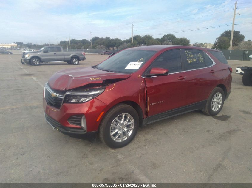 2022 CHEVROLET EQUINOX LT VIN: 3GNAXKEV2NL224811