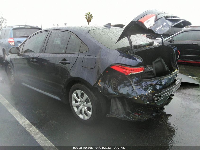 2022 TOYOTA COROLLA LE VIN: 5YFEPMAE9NP313306