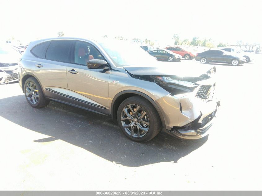 2022 ACURA MDX W/A-SPEC PACKAGE VIN: 5J8YE1H05NL029354