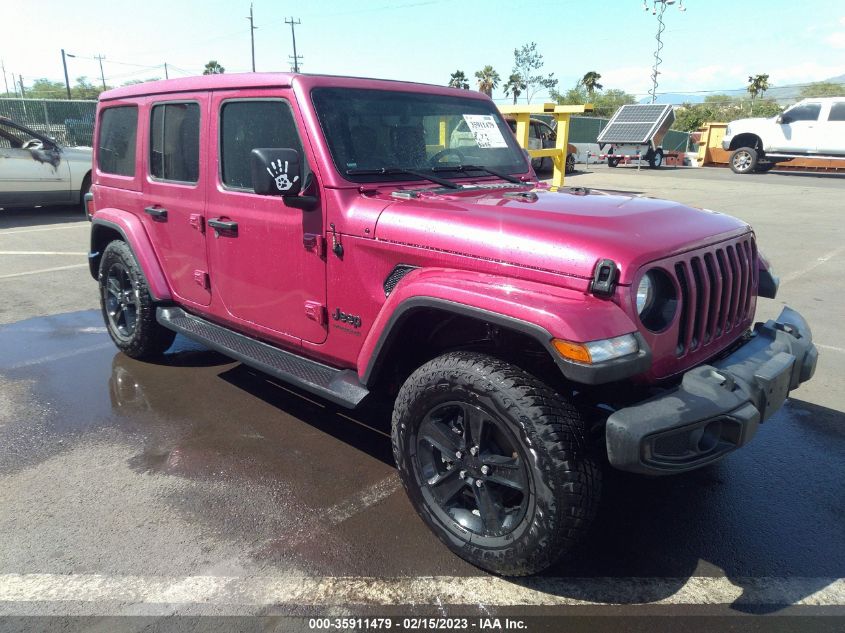 2022 JEEP WRANGLER UNLIMITED SAHARA ALTITUDE VIN: 1C4HJXEN3NW121199