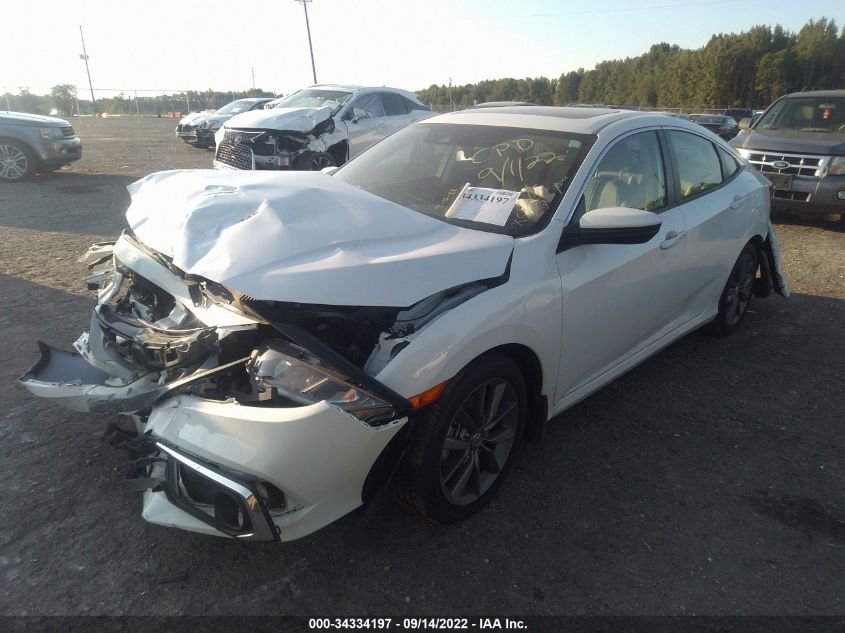 2021 HONDA CIVIC SEDAN EX-L VIN: 2HGFC1F76MH704993