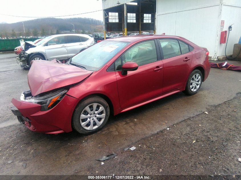 2022 TOYOTA COROLLA LE VIN: JTDEPMAE1NJ230571