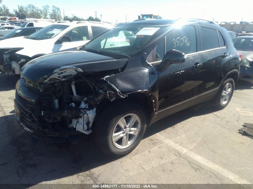 2021 CHEVROLET TRAX LT VIN: KL7CJPSB2MB322308