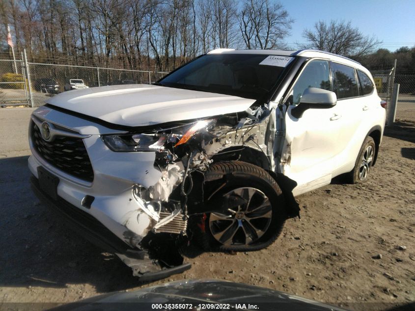 2020 TOYOTA HIGHLANDER XLE VIN: 5TDHZRBH0LS036532