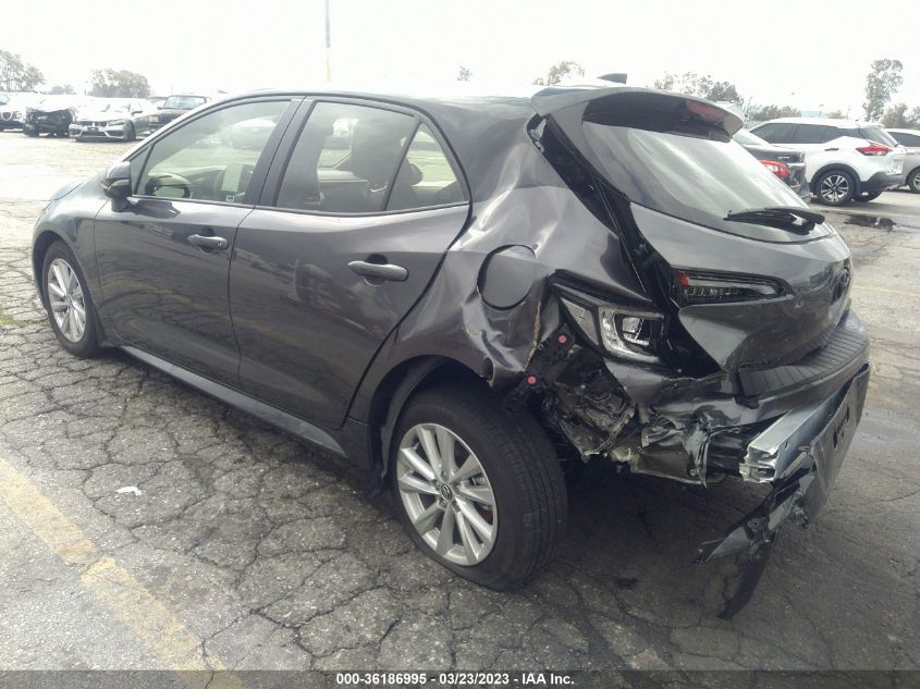 2023 TOYOTA COROLLA HATCHBACK SE VIN: JTND4MBE7P3197825